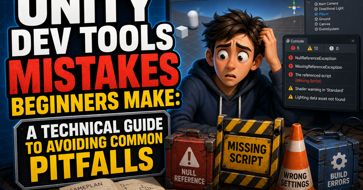 Unity Dev Tools Mistakes Beginners Make: A Technical Guide to Avoiding Common Pitfalls