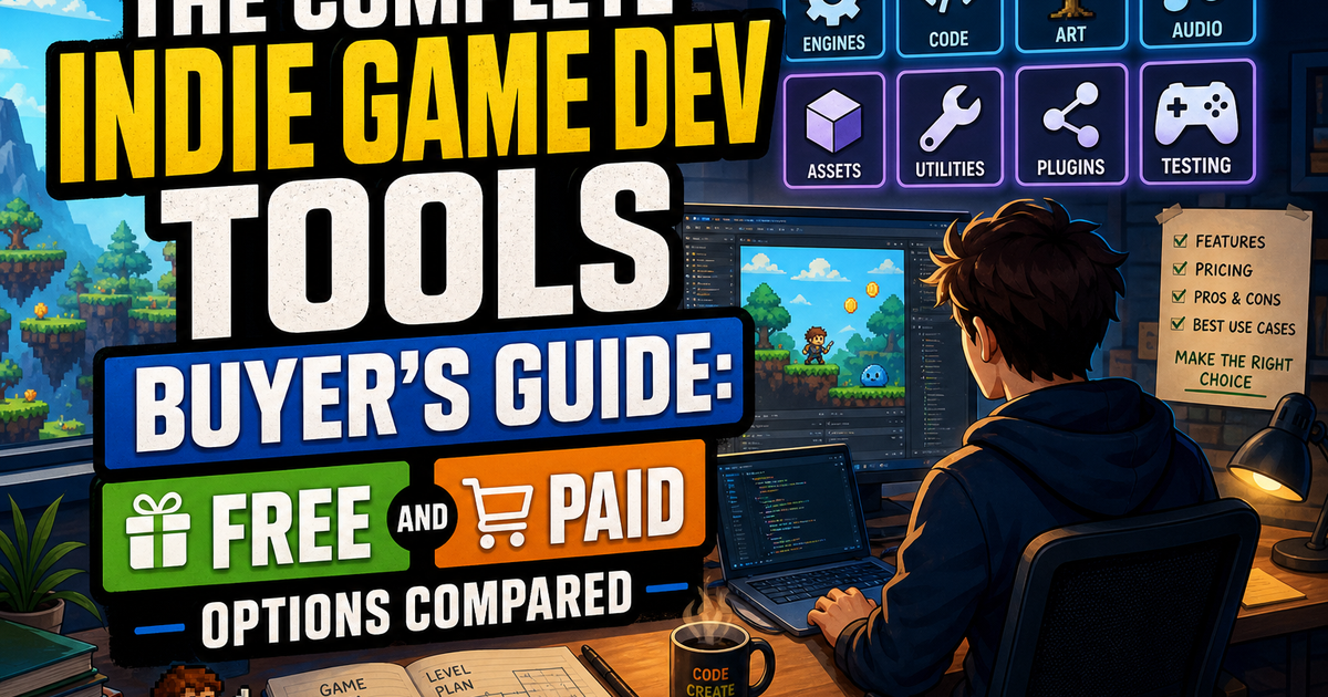 The Complete Indie Game Dev Tools Buyer's Guide: Free and Paid Options Compared
